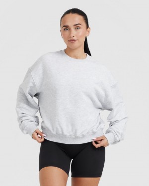 Oner Active All Day Lichtgewicht Oversized Sweatshirts Lichtgrijs | XMY-967431