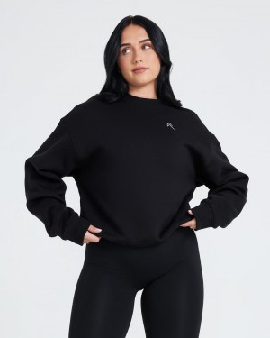 Oner Active All Day Oversized Sweatshirts Zwart | PMK-394510