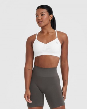 Oner Active Effortless Bandjes Bralette Sports Bras Wit | PZW-519364