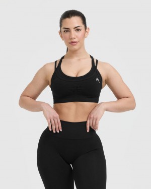 Oner Active Effortless Seamless Layered Sports Bras Zwart | TSR-243857