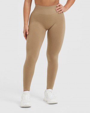 Oner Active Effortless Seamless Leggings Bruin | DYX-035498