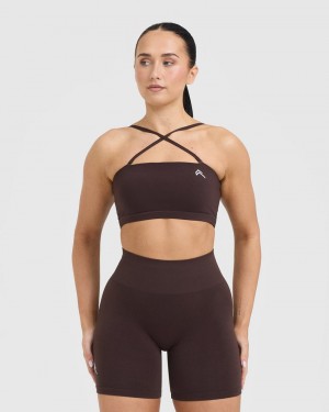 Oner Active Everyday Bandeau Bralette Sports Bras Paars Bruin | UER-231648