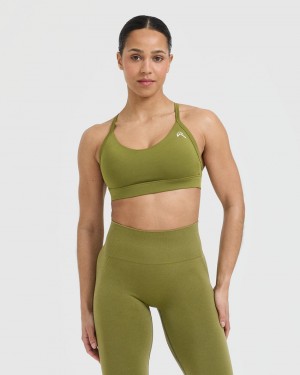 Oner Active Everyday Sports Bras Olijfgroen Groen | WUK-352198