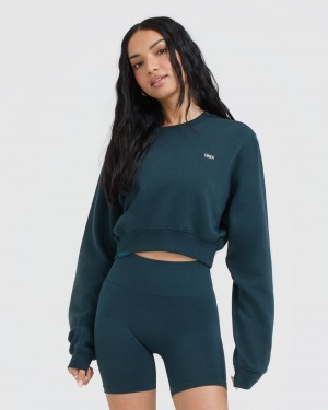 Oner Active Foundations Crop Sweatshirts Blauw | SUP-236074