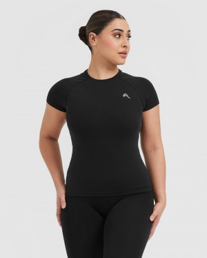 Oner Active Go To Seamless Fitted T-shirts Zwart | PRF-936178