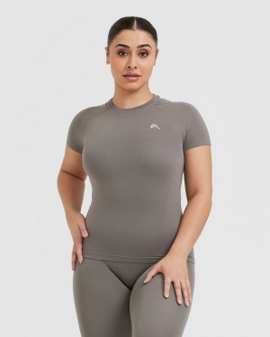 Oner Active Go To Seamless Fitted T-shirts Grijs | TSP-825317