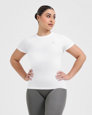 Oner Active Go To Seamless Fitted T-shirts Wit | DJF-853690