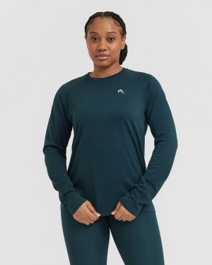 Oner Active Go To Seamless Loose Long Sleeve T-shirts Blauw | WMX-405238