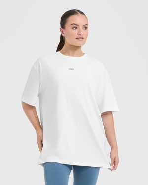 Oner Active Klassieke Oner Grafische Oversized Lichtgewicht T-shirts Wit | MCH-426790