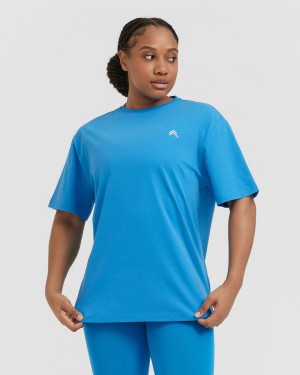 Oner Active Klassieke Oversized Lichtgewicht T-shirts Blauw | TVZ-246187