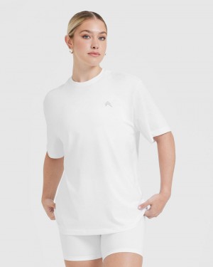 Oner Active Klassieke Oversized Lichtgewicht T-shirts Wit | XPB-197263