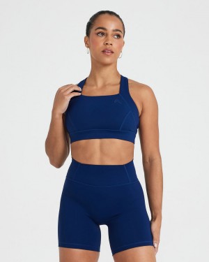 Oner Active Timeless Brede Riemen Sports Bras Blauw | GAB-791280