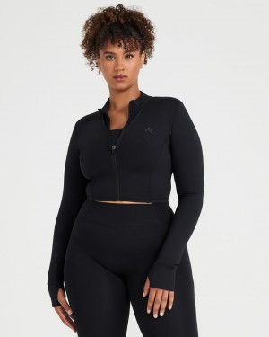 Oner Active Timeless Crop Jassen Zwart | TGI-579160