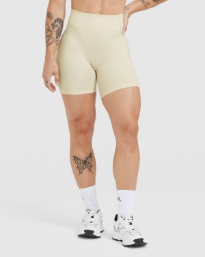 Oner Active Timeless High Waisted Korte Broek Lichtgeel | JUB-920478