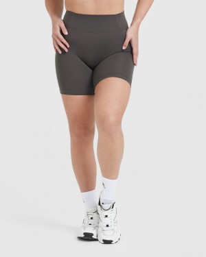 Oner Active Timeless High Waisted Korte Broek Diepgrijs Bruin | RYX-170685