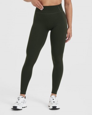 Oner Active Timeless High Waisted Leggings Khaki | LBX-407931