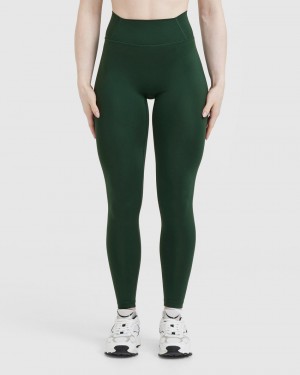 Oner Active Timeless High Waisted Leggings Diepgroen | ZKL-509831