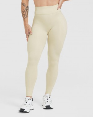 Oner Active Timeless High Waisted Leggings Lichtgeel | WEK-306982