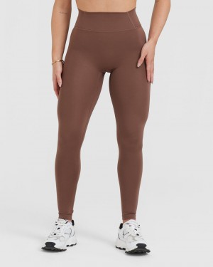 Oner Active Timeless High Waisted Leggings Bruin | QOF-295347