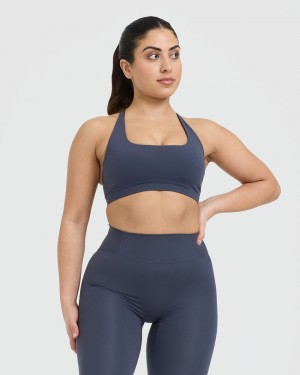 Oner Active Timeless Square Neck Sports Bras Blauw | VCW-072853