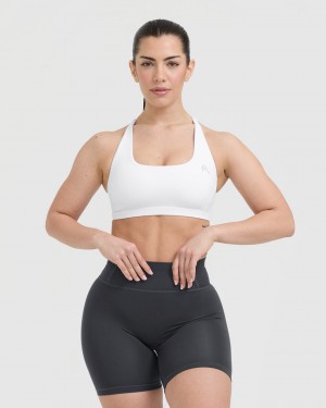 Oner Active Timeless Square Neck Sports Bras Wit | TFP-475961