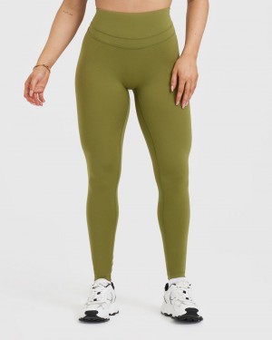 Oner Active Unified High Waisted Leggings Olijfgroen Groen | CYS-123075