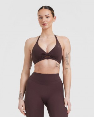 Oner Active Unified Twist Sports Bras Paars Bruin | KTY-269531