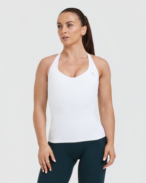 Oner Active Unified V-Neck Cross Back T-shirts Wit | EQX-354068