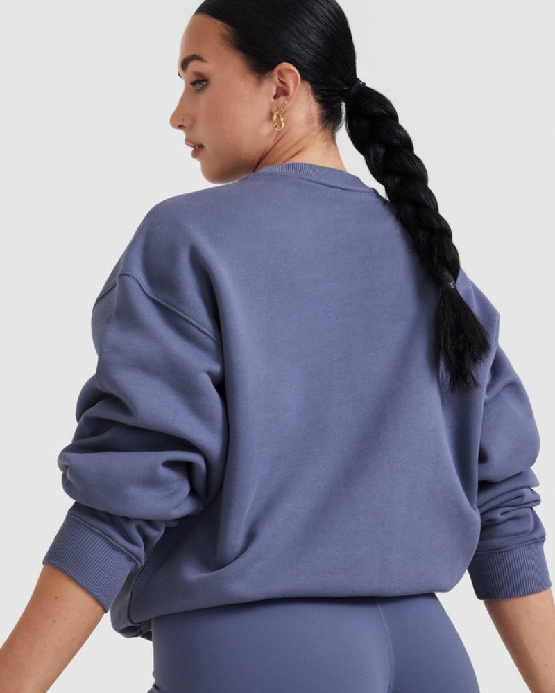 Oner Active All Day Lichtgewicht Oversized Sweatshirts Blauw | MOJ-903824