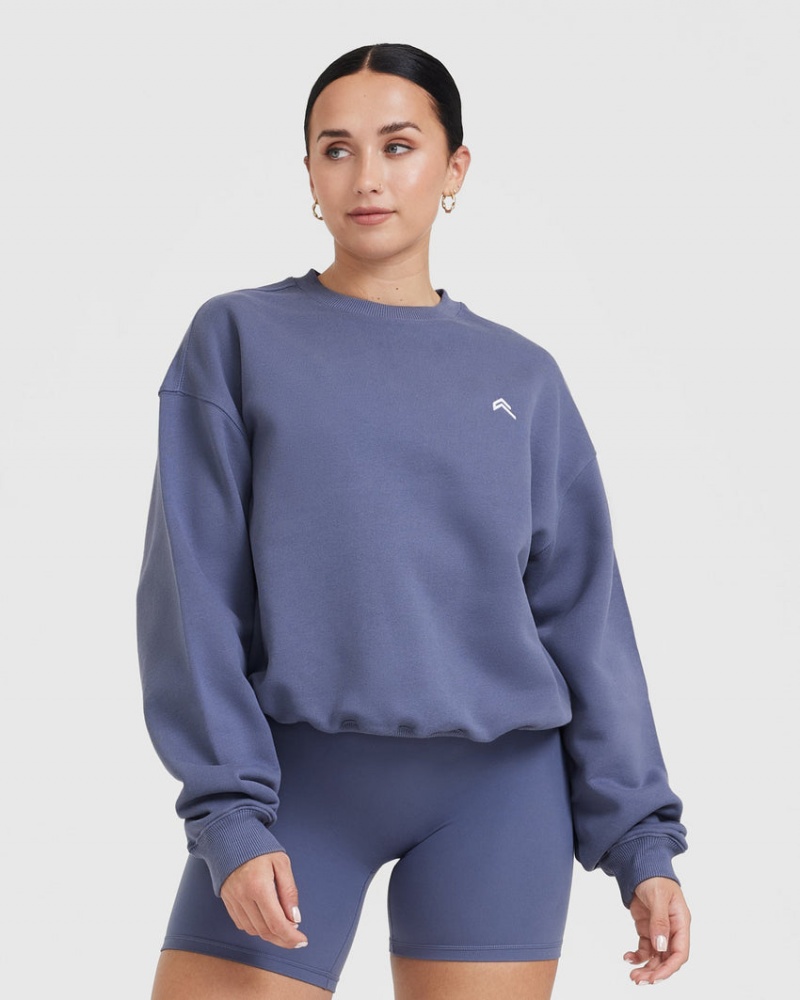 Oner Active All Day Lichtgewicht Oversized Sweatshirts Blauw | MOJ-903824