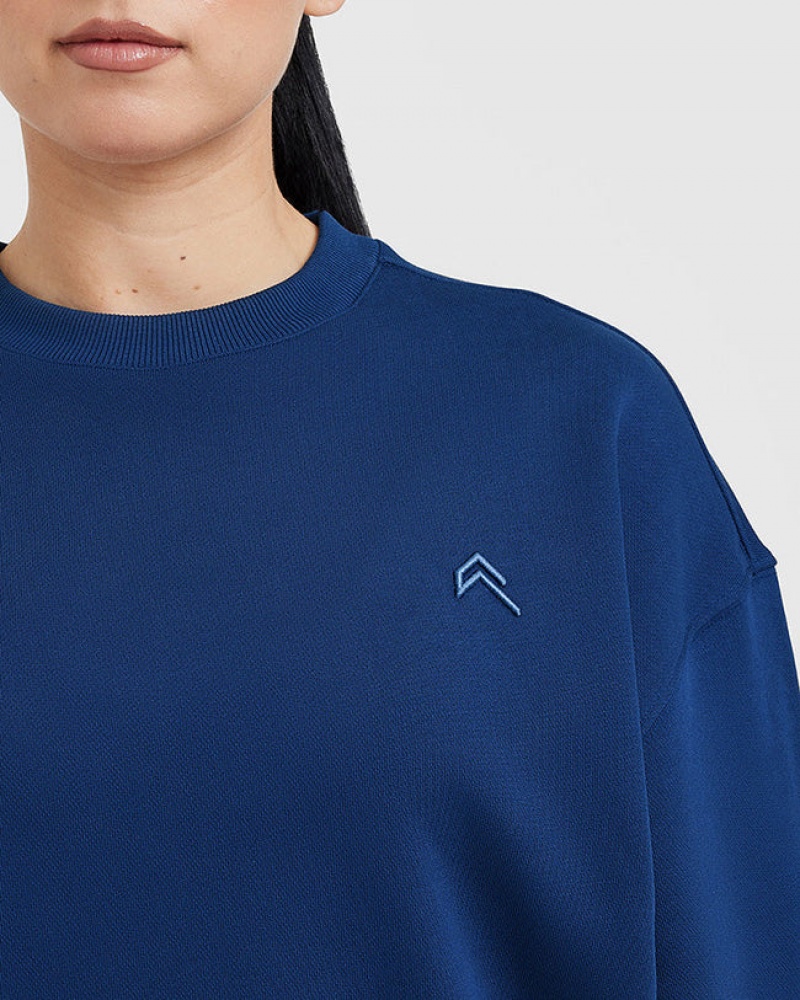 Oner Active All Day Lichtgewicht Oversized Sweatshirts Blauw | KLI-076938