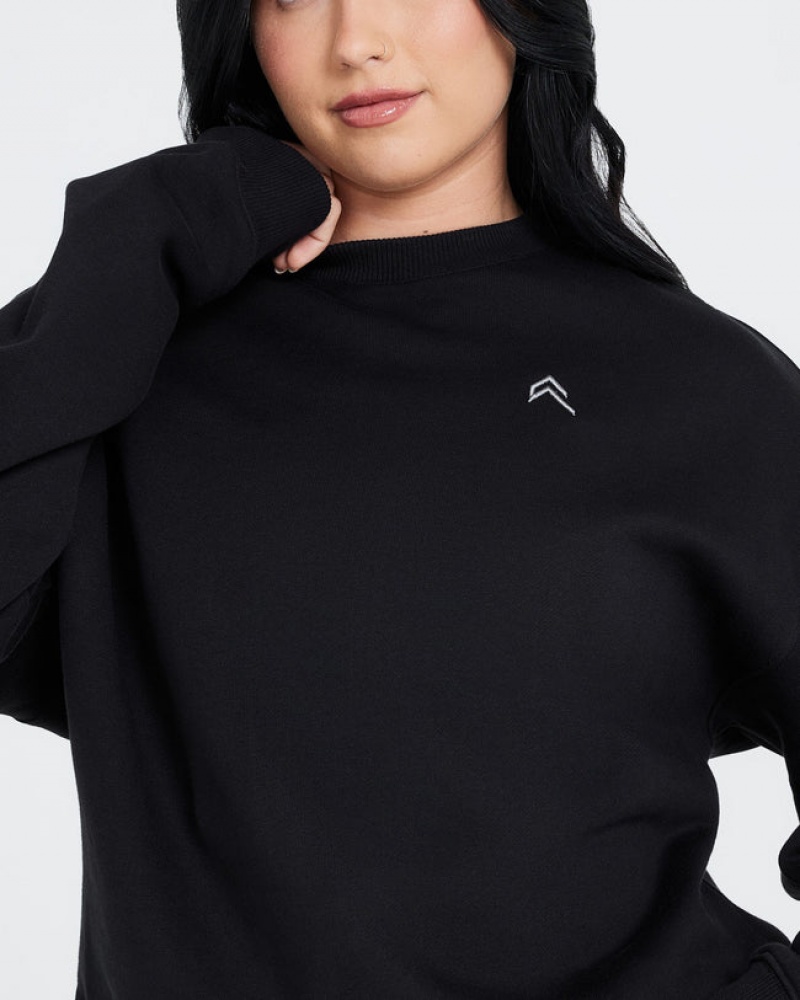 Oner Active All Day Oversized Sweatshirts Zwart | PMK-394510