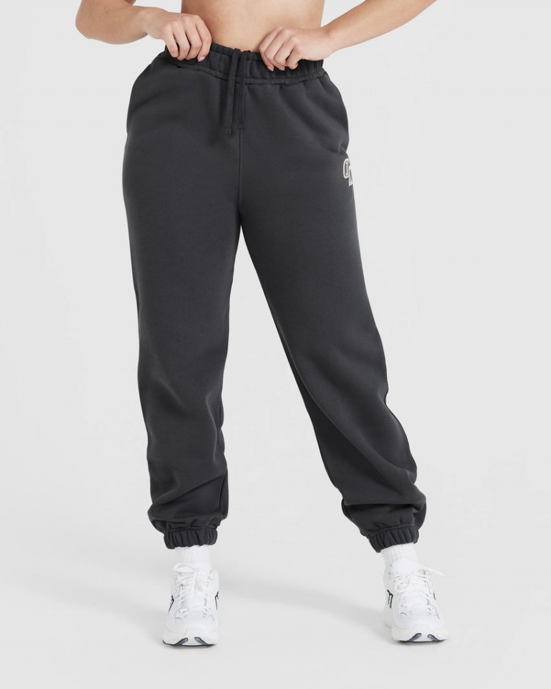 Oner Active All Day Varsity Oversized Joggingbroek Zwart | FEX-416309