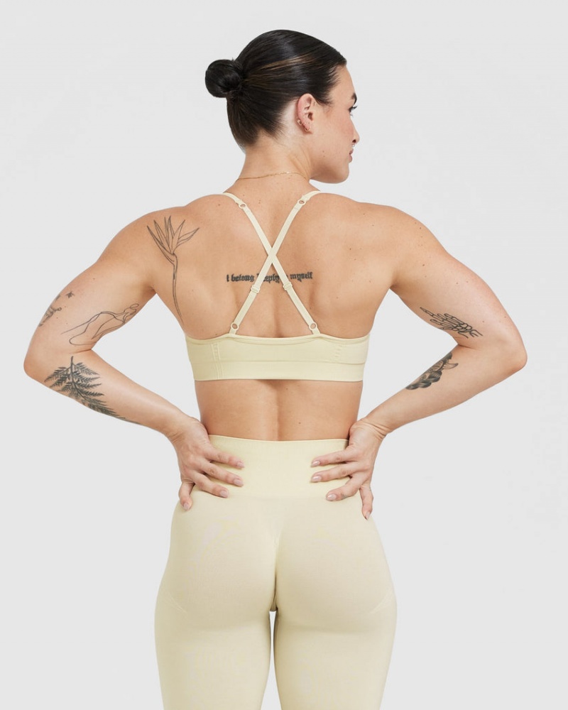 Oner Active Effortless Bandjes Bralette Sports Bras Lichtgeel | ZJP-178942