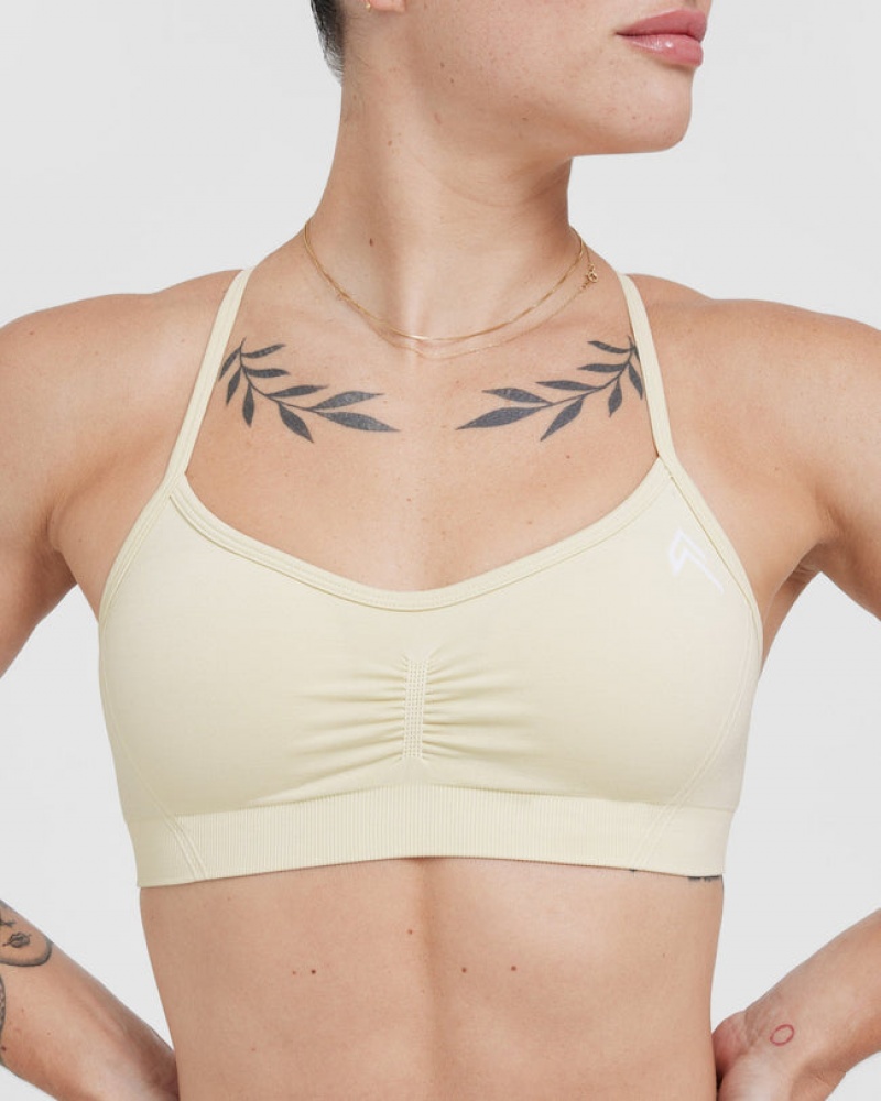 Oner Active Effortless Bandjes Bralette Sports Bras Lichtgeel | ZJP-178942