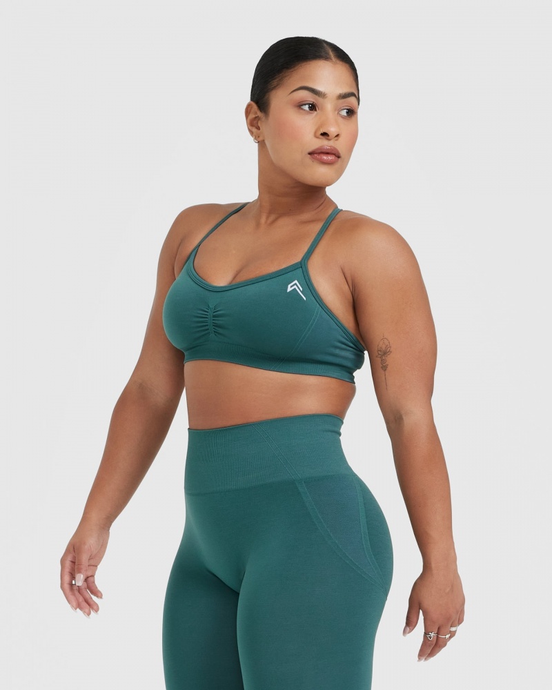 Oner Active Effortless Bandjes Bralette Sports Bras Blauw Turquoise | QZJ-697240