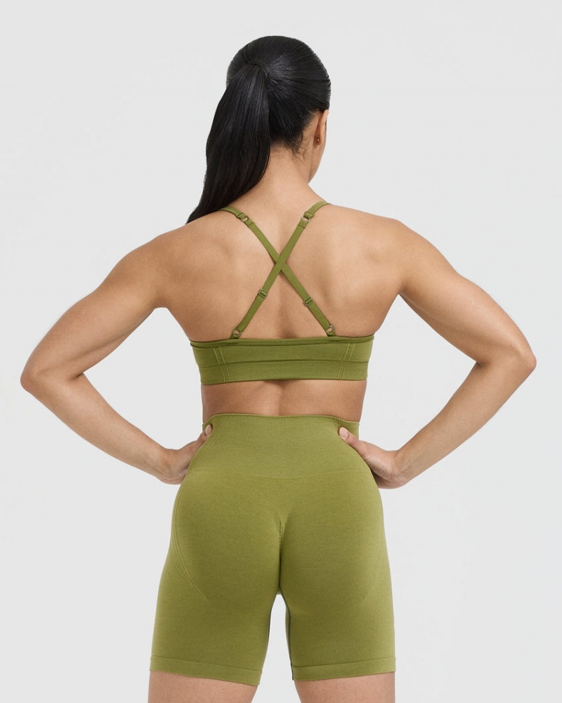 Oner Active Effortless Bandjes Bralette Sports Bras Olijfgroen Groen | JBS-507934