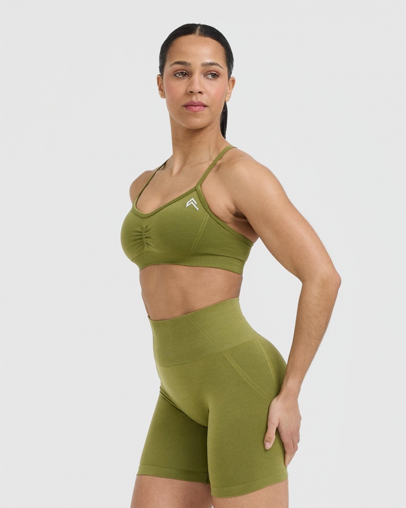 Oner Active Effortless Bandjes Bralette Sports Bras Olijfgroen Groen | JBS-507934