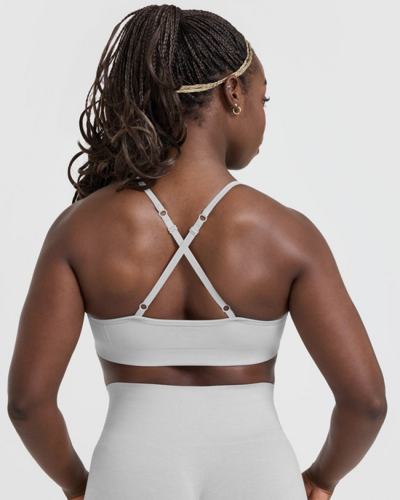 Oner Active Effortless Bandjes Bralette Sports Bras Lichtgrijs | ODM-870159