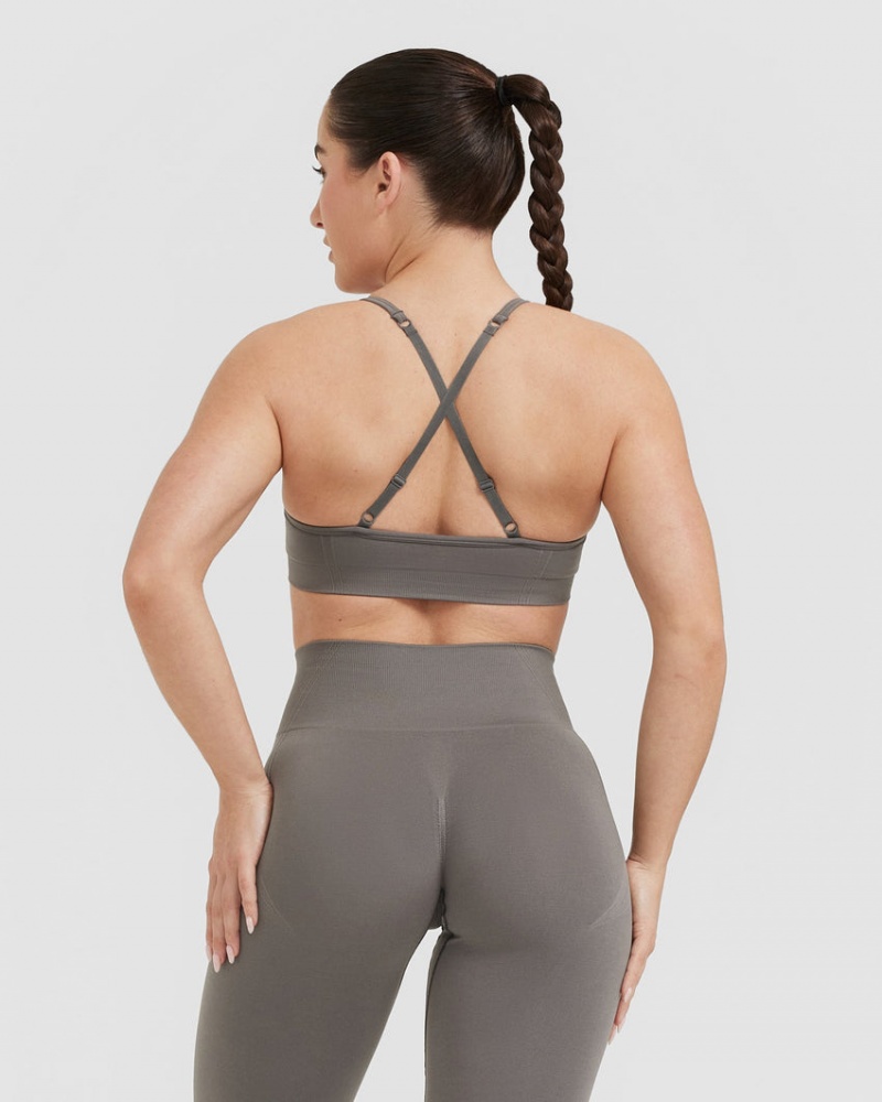 Oner Active Effortless Bandjes Bralette Sports Bras Grijs | QBZ-105729