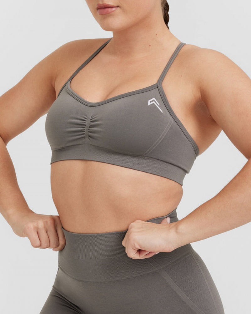 Oner Active Effortless Bandjes Bralette Sports Bras Grijs | QBZ-105729