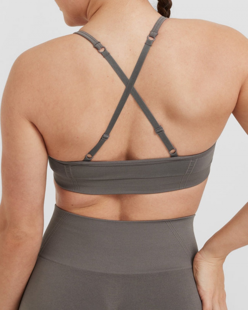 Oner Active Effortless Bandjes Bralette Sports Bras Grijs | QBZ-105729