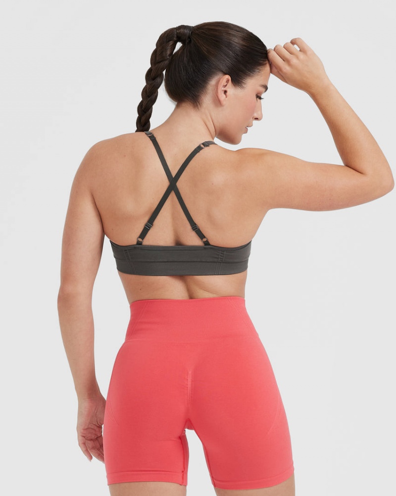 Oner Active Effortless Bandjes Bralette Sports Bras Diepgrijs Bruin | GIZ-593287