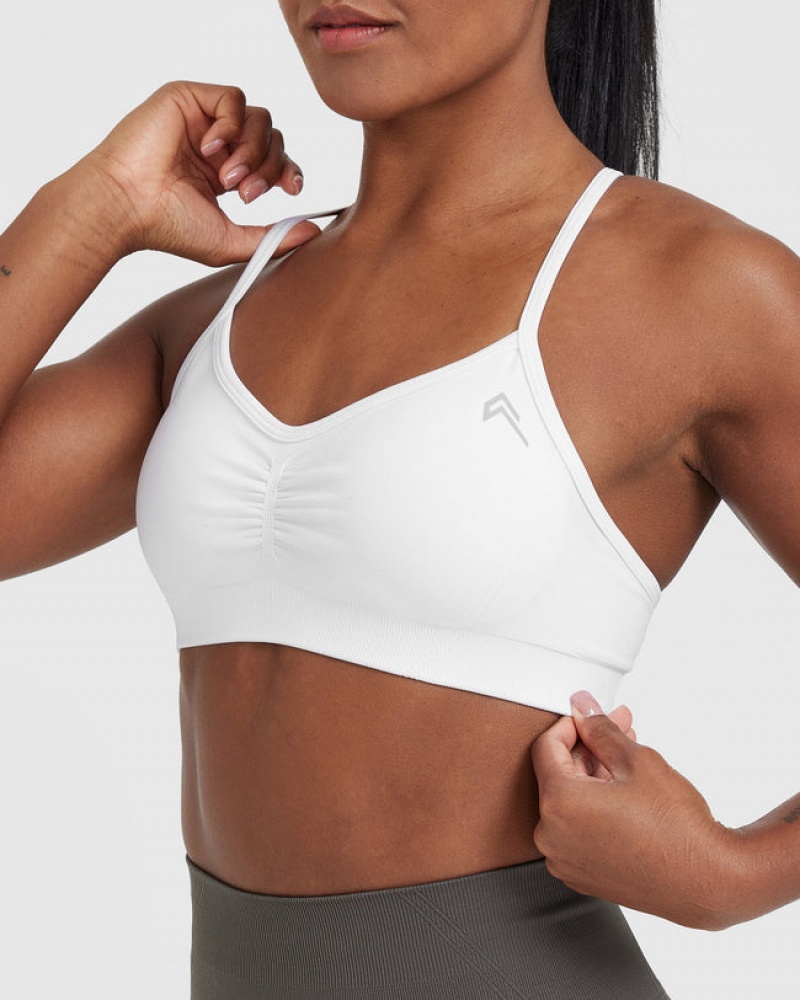 Oner Active Effortless Bandjes Bralette Sports Bras Wit | PZW-519364