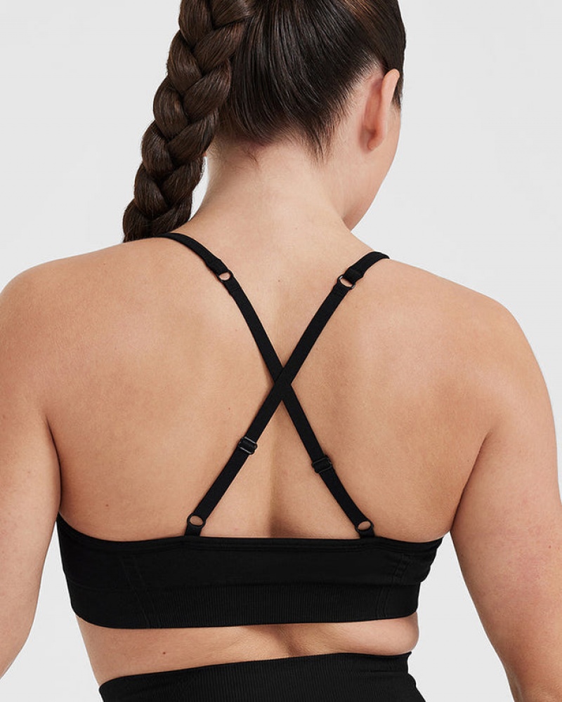 Oner Active Effortless Bandjes Bralette Sports Bras Zwart | FLZ-756312