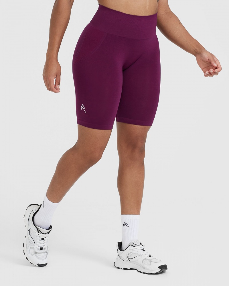 Oner Active Effortless Seamless Cycling Korte Broek Paars | VWZ-654897