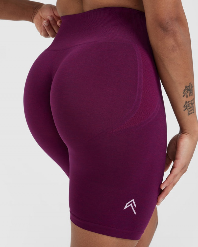 Oner Active Effortless Seamless Cycling Korte Broek Paars | VWZ-654897