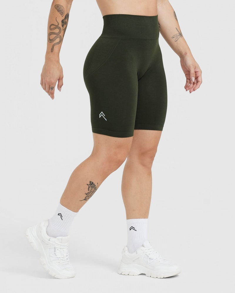 Oner Active Effortless Seamless Cycling Korte Broek Khaki | MBX-062879