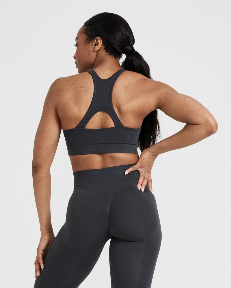 Oner Active Effortless Seamless High Neck Bralette Sports Bras Zwart | RQH-361280