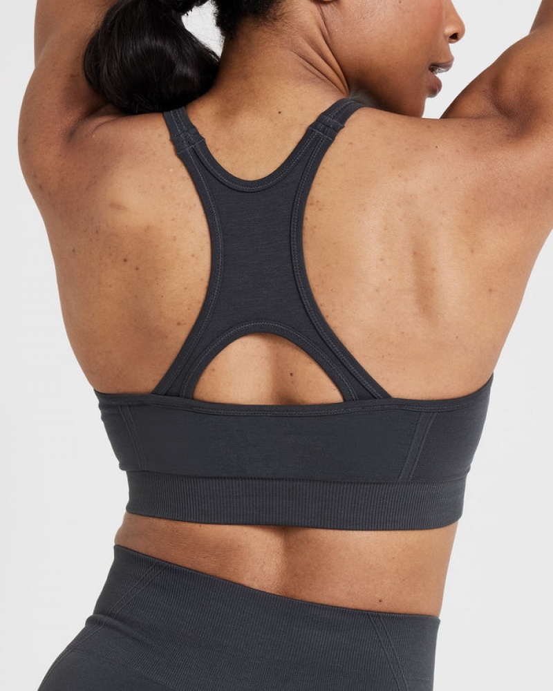 Oner Active Effortless Seamless High Neck Bralette Sports Bras Zwart | RQH-361280